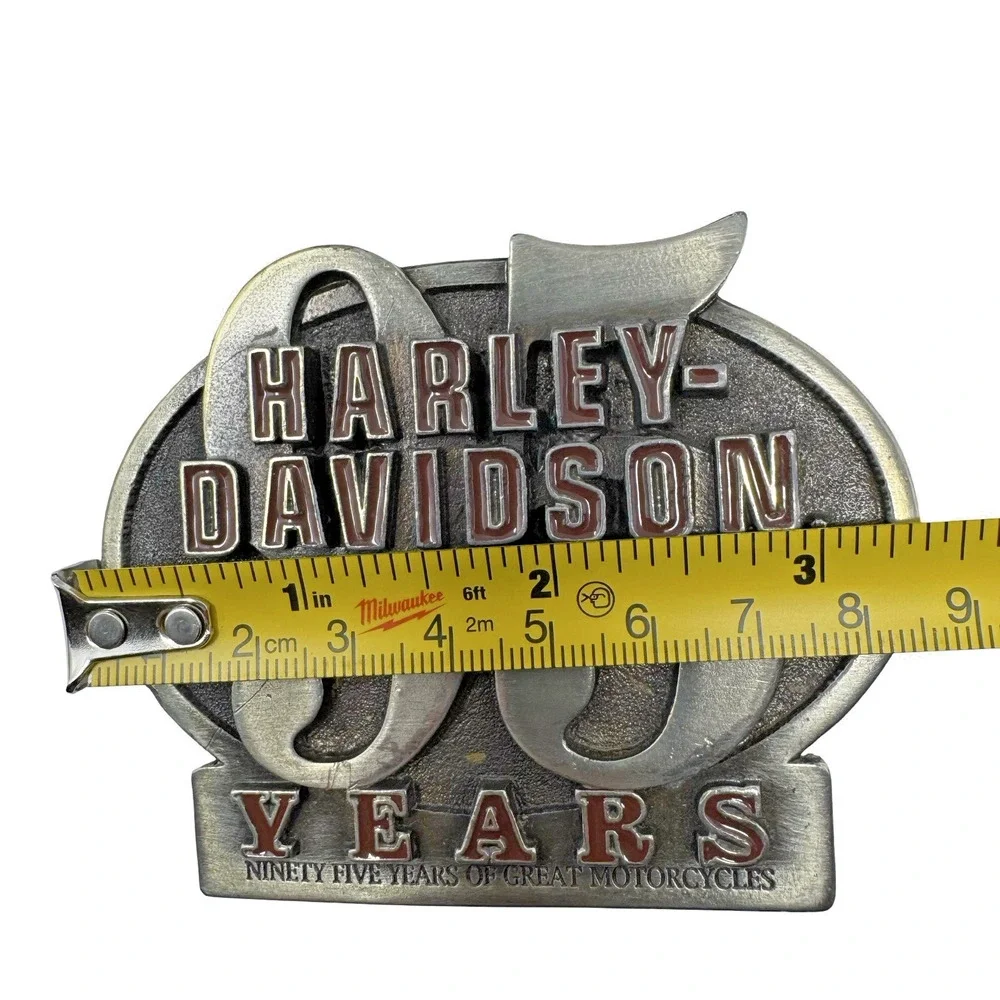 1997 Harley-Davidson 95th Anniversary Belt Buckle with Box Limited Edition EUC